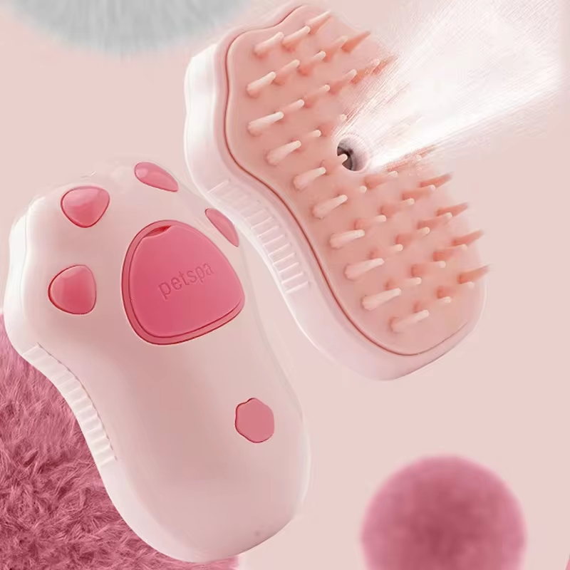BL-SteamPaws™ - 3-in-1 Electric Pet Grooming & Massage Brush