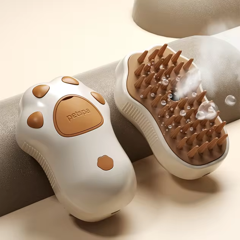 BL-SteamPaws™ - 3-in-1 Electric Pet Grooming & Massage Brush